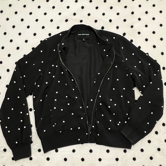 Who What Wear Polka Dot Jacket Size Small - Picture 4 of 6